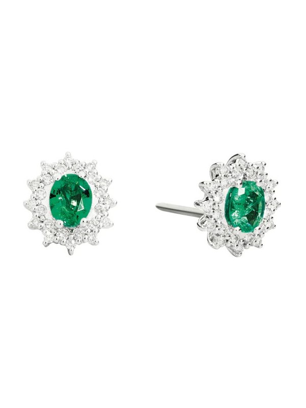 Buy earring with emeralds Recarlo on stroppiana.net