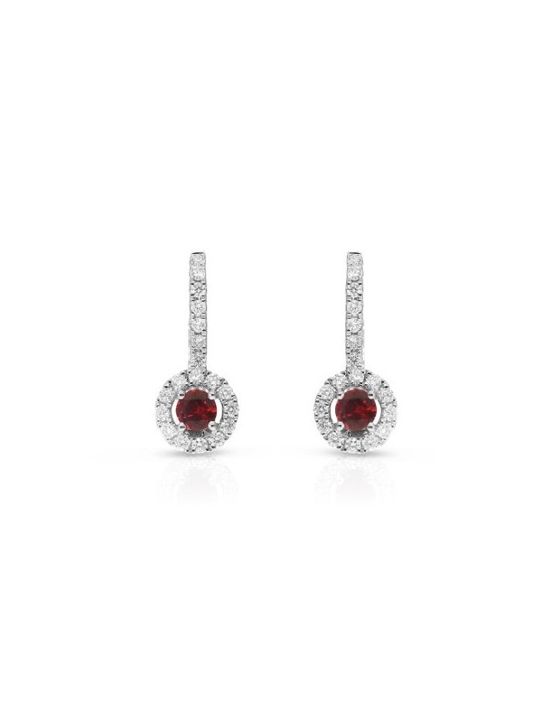 Giorgio Visconti earrings with rubies and diamonds