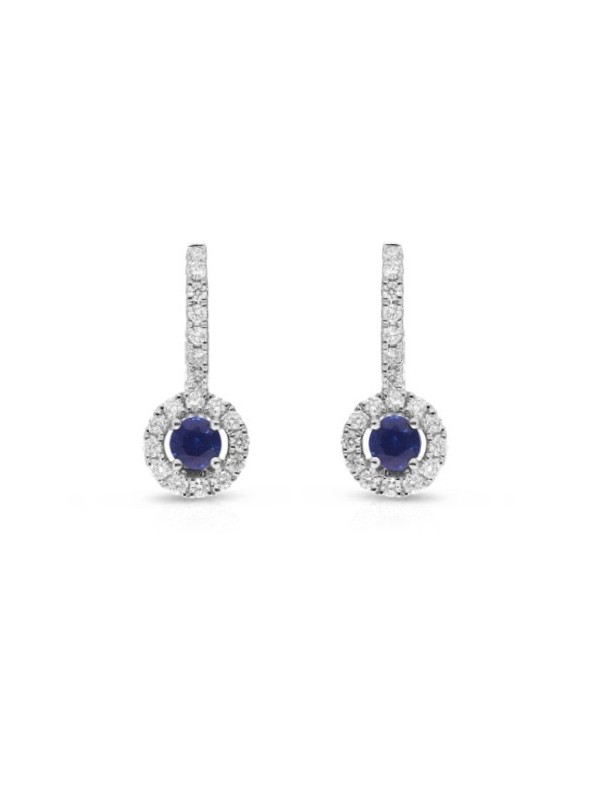 Giorgio Visconti earrings with shappire and diamonds