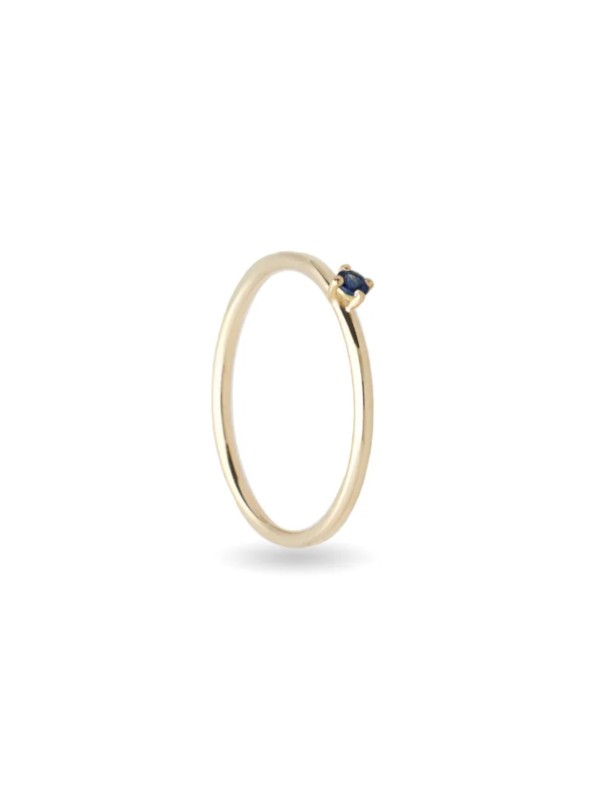 Filodamore ring in yellow gold with shappire