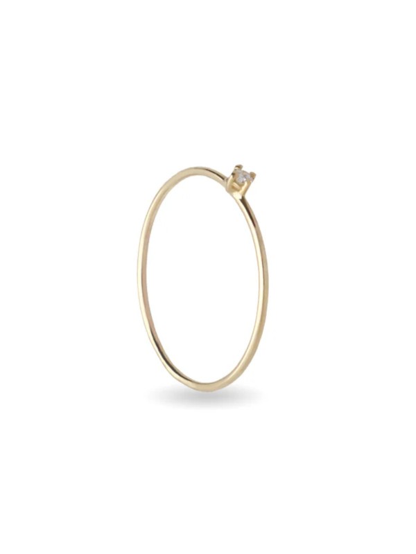 Filodamore ring in yellow gold with diamond