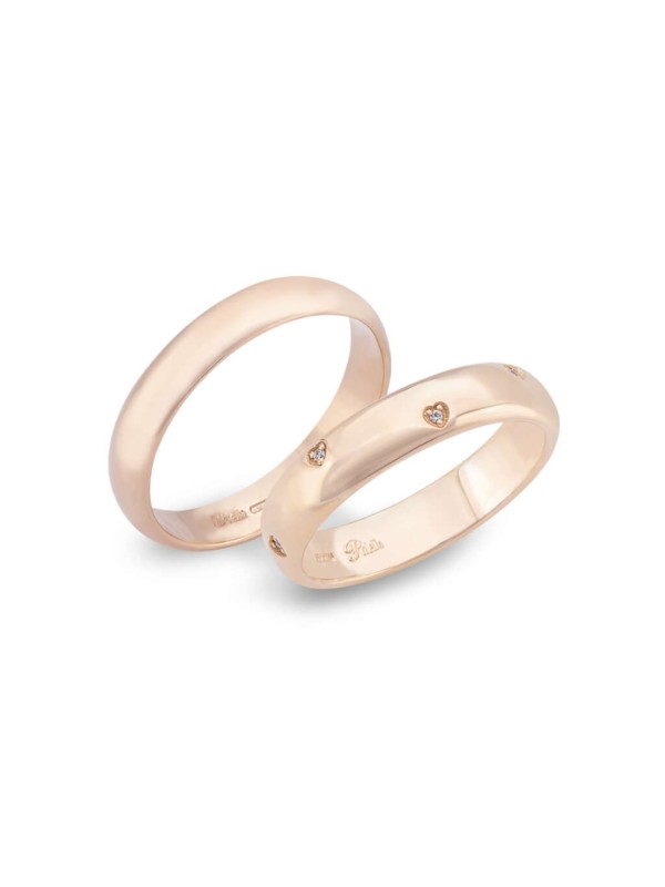 Polello Wedding Rings in champagne Gold ref.3355DR-UR