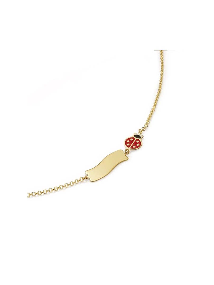 Le Bebé Primegioie bracelet with enameled Ladybug detail