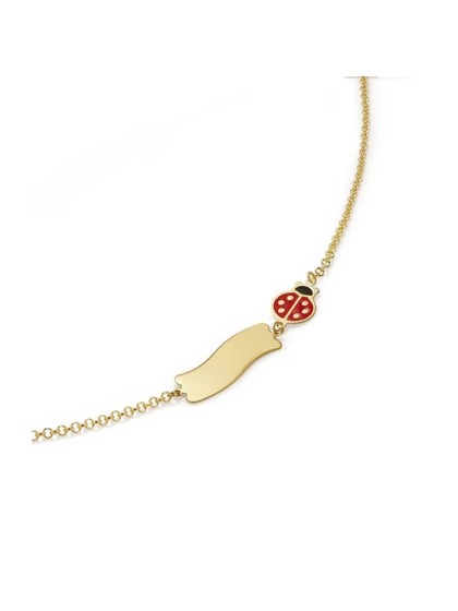 Le Bebé Primegioie bracelet with enameled Ladybug detail