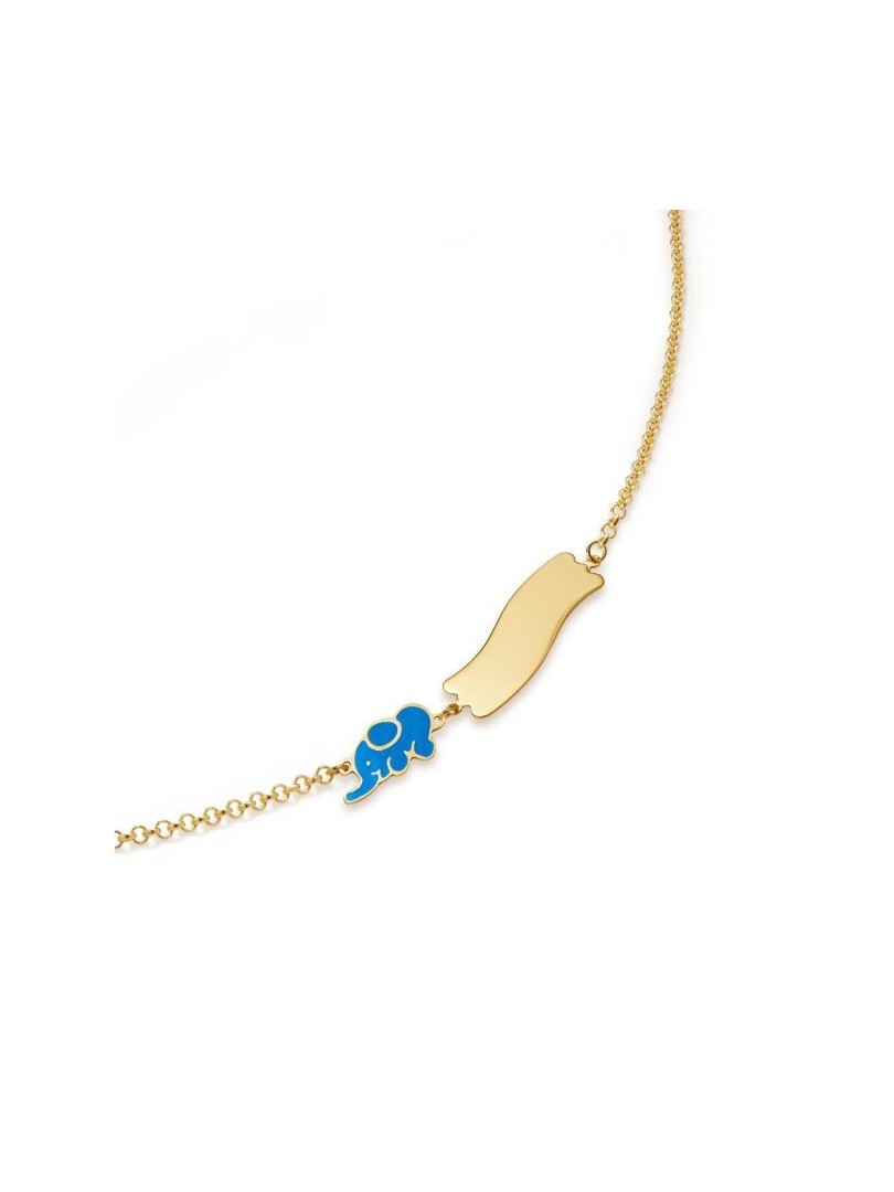 Le Bebé Primegioie bracelet with enameled Elephant detail