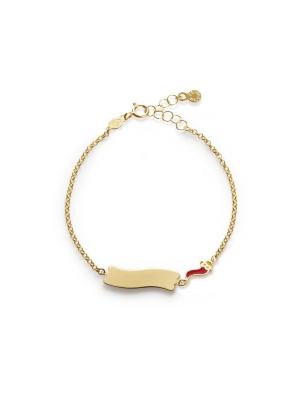 Le Bebé Primegioie bracelet with enameled Lucky Horn detail