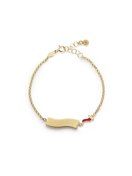 Bracciale Le Bebé Primegioie con dettaglio Cornetto smaltato