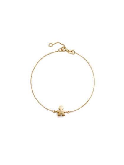 Bracciale I Tesorini Le Bebé con sagoma bimbo in oro giallo 18kt