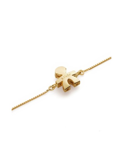 I Tesorini Le Bebé bracelet with baby boy silhouette in 18kt gold