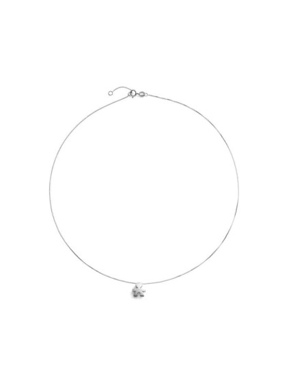 Le Bebé I Tesorini pendant with baby silhouette in 18kt white gold