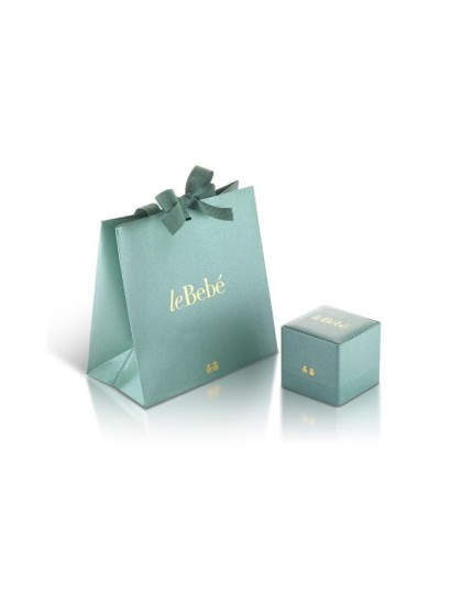 Le Bebé I Tesorini pendant with baby silhouette in 18kt white gold