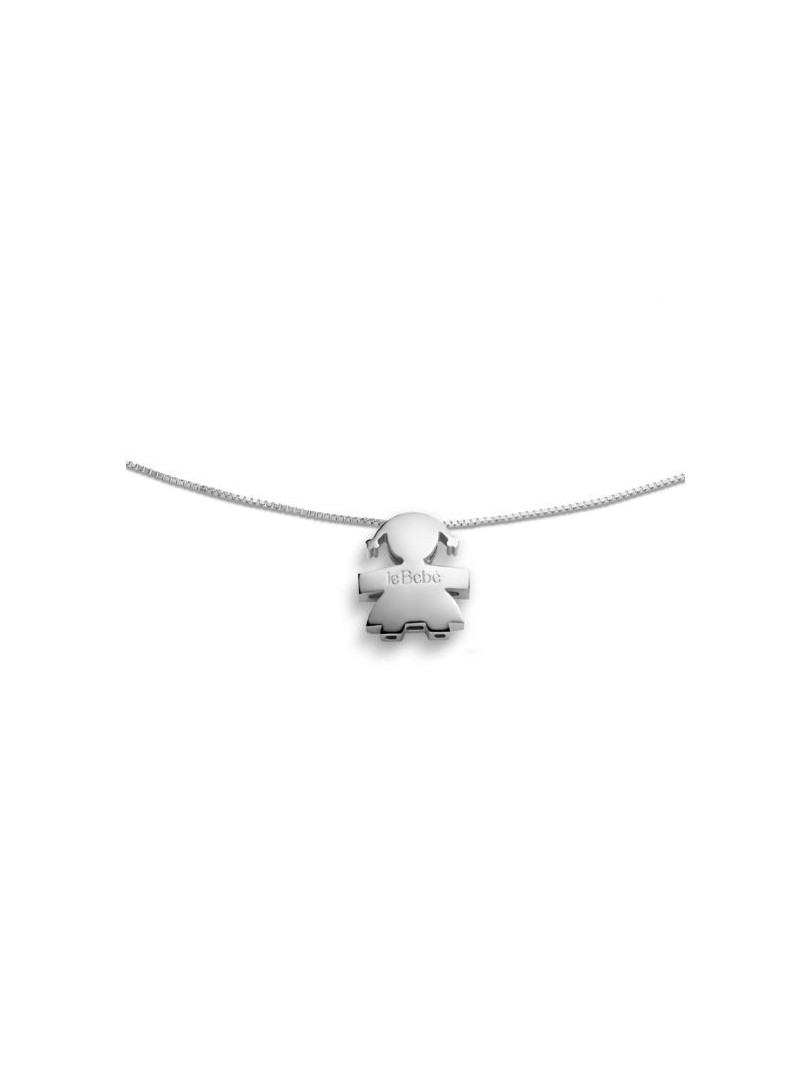 Le Bebé I Tesorini pendant with baby silhouette in 18kt white gold