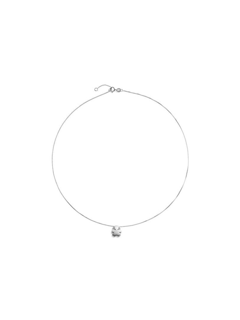 Le Bebé I Tesorini pendant with baby silhouette in 18kt white gold