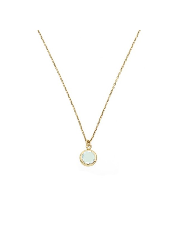 925 Silver Aquaforte Monopietra Pendant Necklace