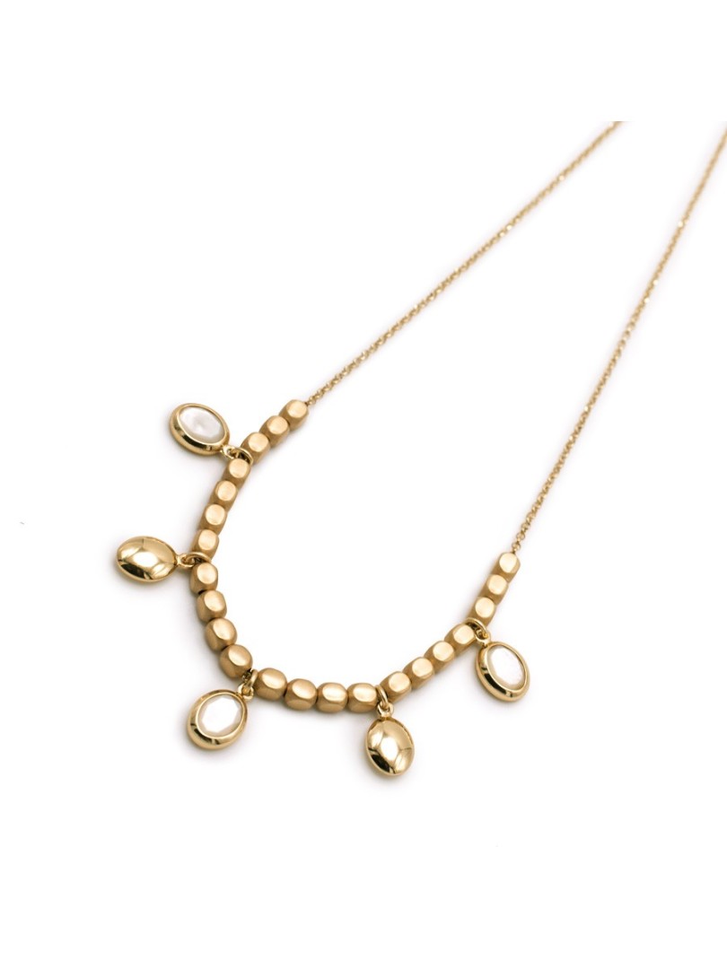 Collana Aquaforte Mignon con charms ovali in madreperla