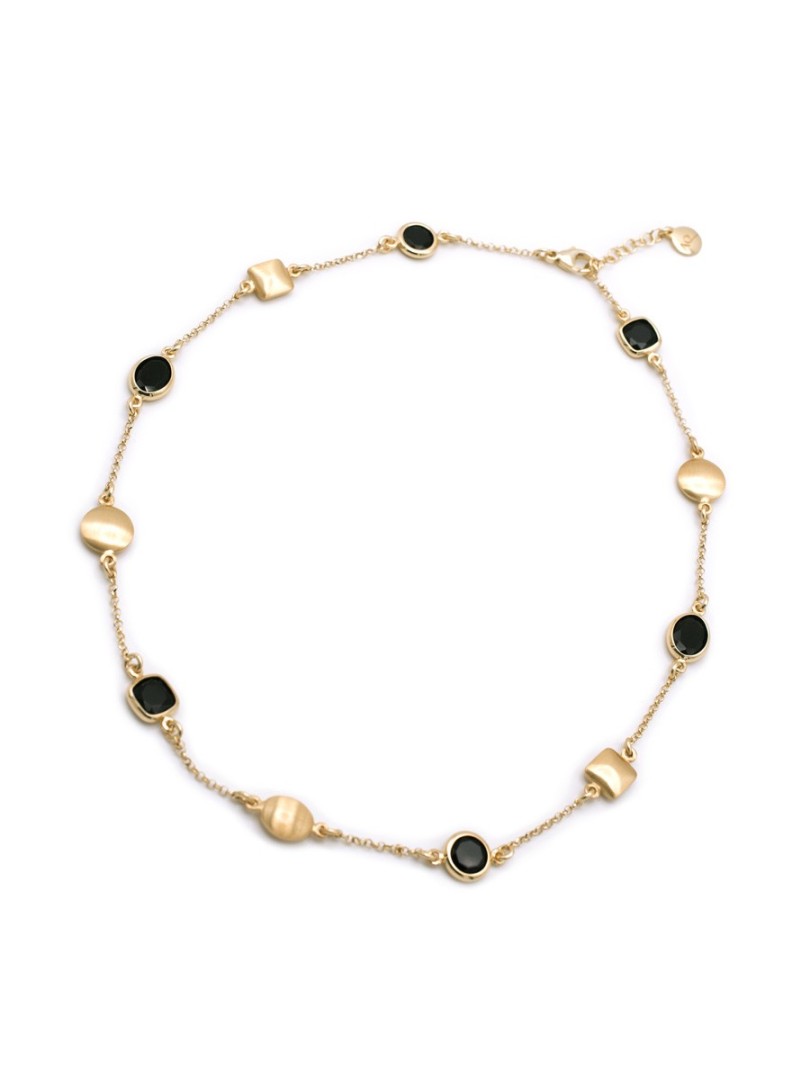 Aquaforte Mignon Necklace with black glass paste