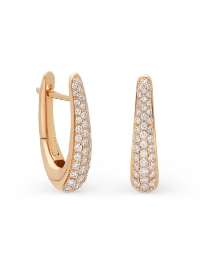 Giorgio Visconti gold earrings with diamonds