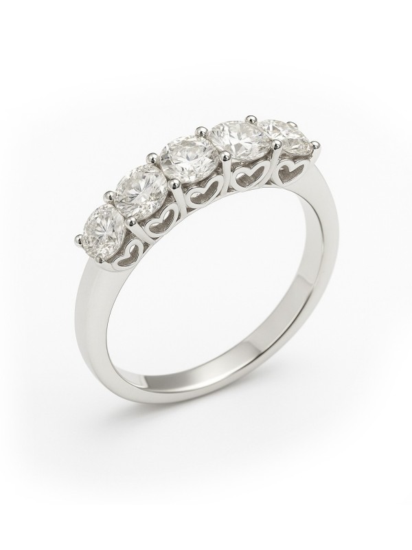 Recarlo Anniversary Half Band with 1.20 carat diamonds