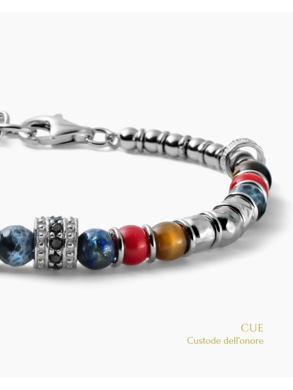 Bracciale in argento 925 con pietre naturali Magrino | Stroppiana.net