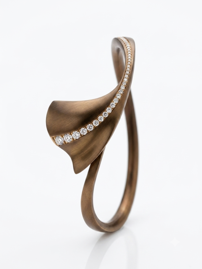 Bracciale Giorgio Visconti Like Me in titanio e diamanti ref.DR40485CI