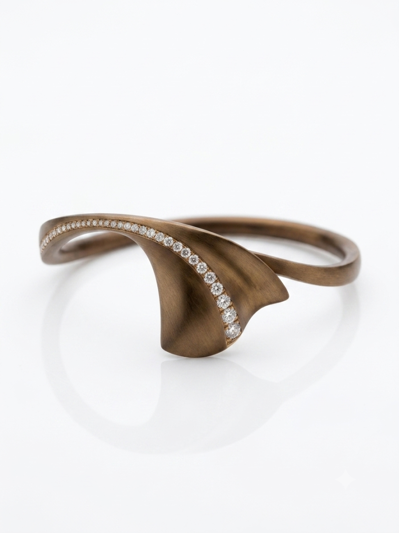 Bracciale Giorgio Visconti Like Me in titanio e diamanti ref.DR40485CI
