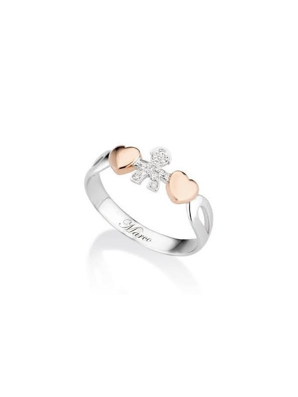 Anello Girocuore Bimbo Pavè